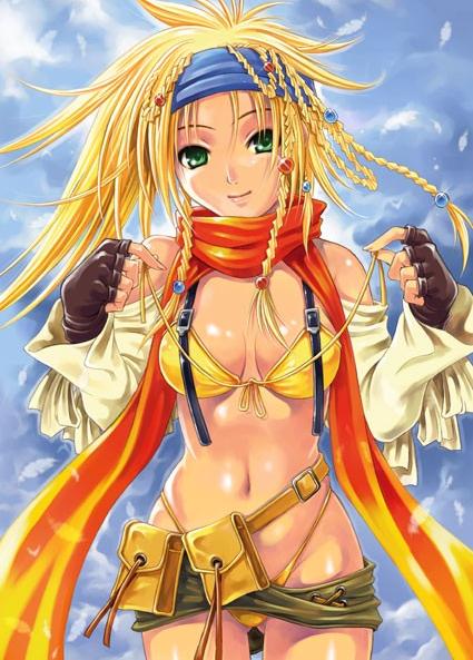 rikku (final fantasy and 2 more) drawn by soyosoyo