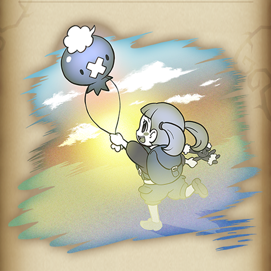 drifloon, buneary, and preschooler (pokemon and 1 more) drawn by ariga_hitoshi