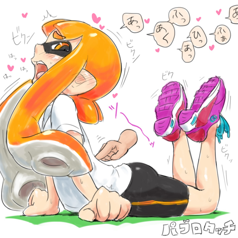 inkling player character, inkling girl, and kaori (splatoon and 1 more) drawn by kabeu_mariko