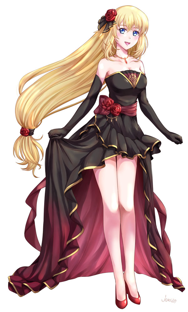 agnes claudel (eiyuu densetsu and 2 more) drawn by xiacheng_tatsuya