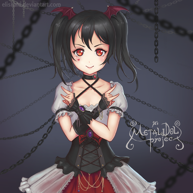 yazawa nico (love live! and 1 more) drawn by eliskalti