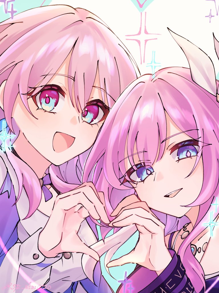 march 7th and cyrene (honkai and 1 more) drawn by sp_shm0120