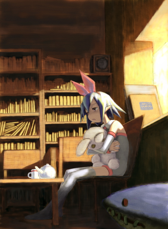 pleinair, usagi-san, and same-san (original) drawn by moyashi_itame