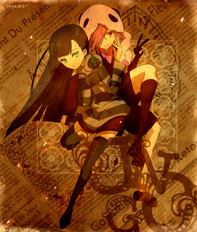 sasa kazamori and inga (un-go) drawn by harawata