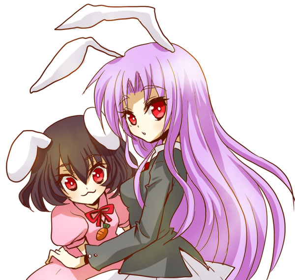 reisen udongein inaba and inaba tewi (touhou) drawn by girotin_ginza