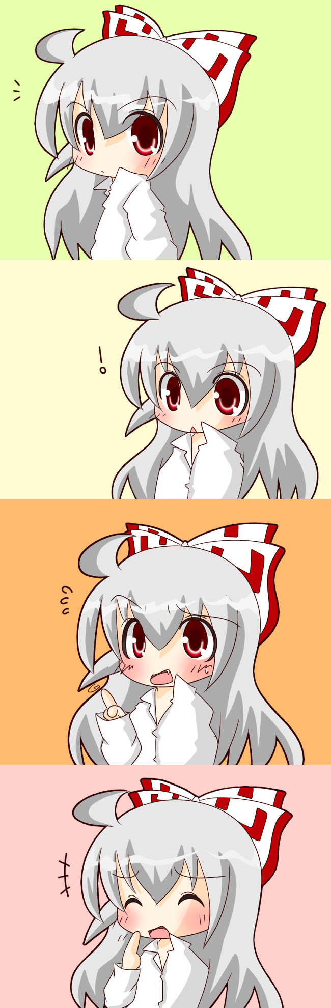 fujiwara no mokou (touhou) drawn by hida_(artist)