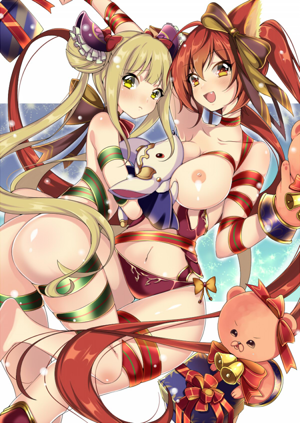 cerberus, luna, mimi, and coco (shingeki no bahamut and 1 more) drawn by akishima_kei