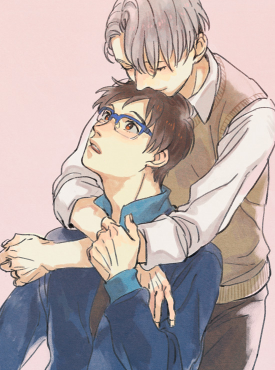 katsuki yuuri and viktor nikiforov (yuri!!! on ice) drawn by r_inami