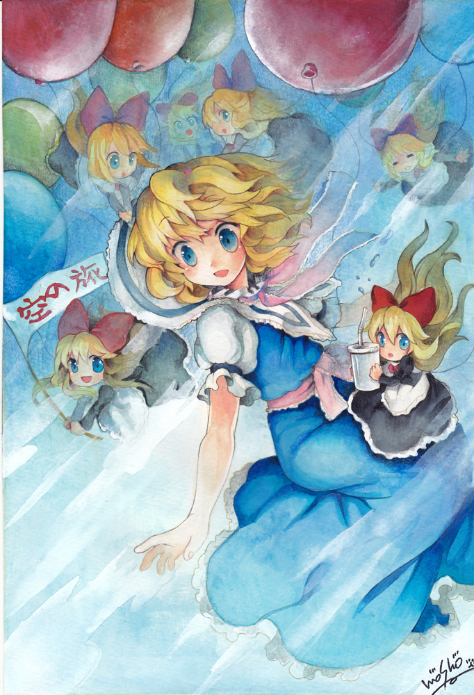 alice margatroid and shanghai doll (touhou) drawn by mosho