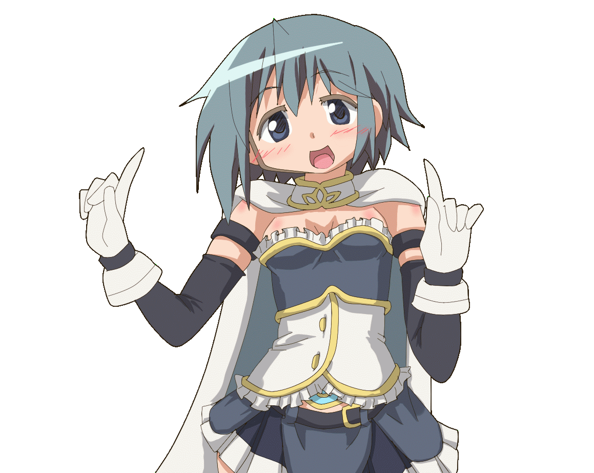 miki sayaka (mahou shoujo madoka magica) drawn by hangaku