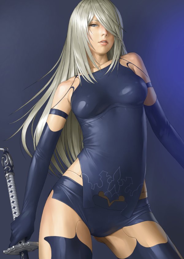a2 (nier and 1 more) drawn by watanabe_yasuaki