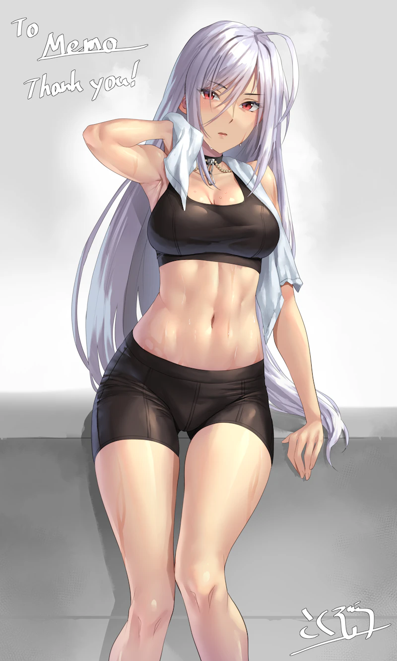 akashiya moka and inner moka (rosario+vampire) drawn by kokuzou