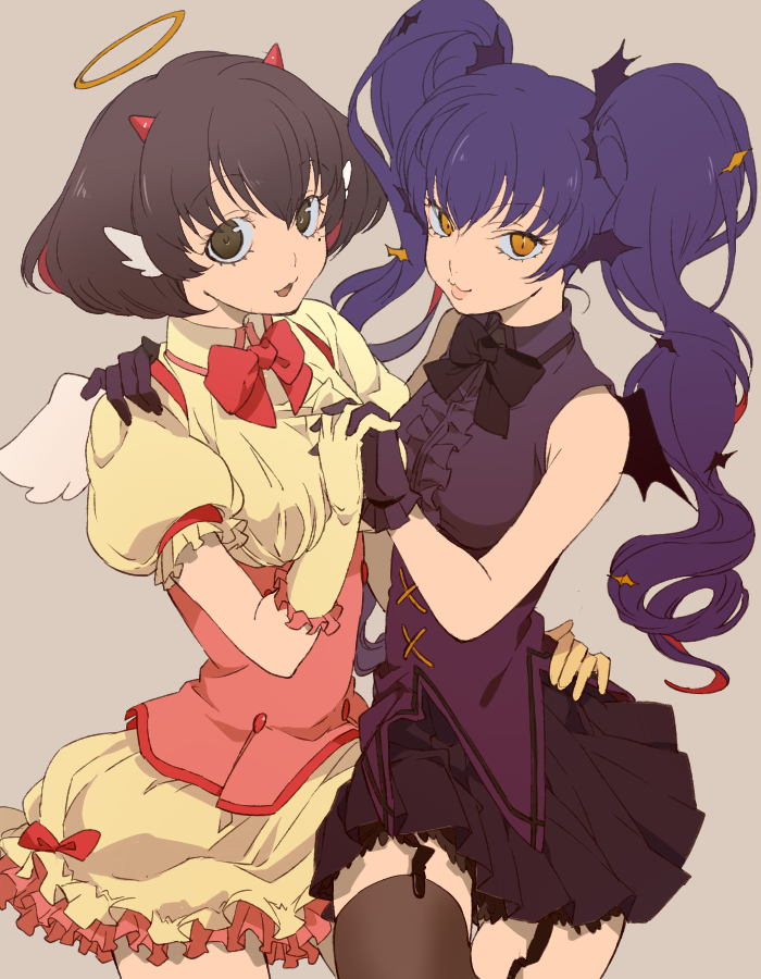 peach maki and miki (hoozuki no reitetsu) drawn by mochida64