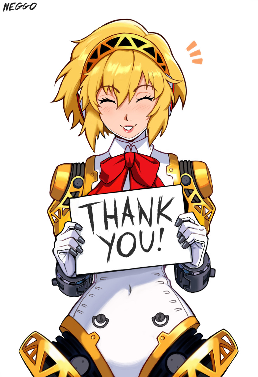 aigis (persona and 1 more) drawn by neggoartz