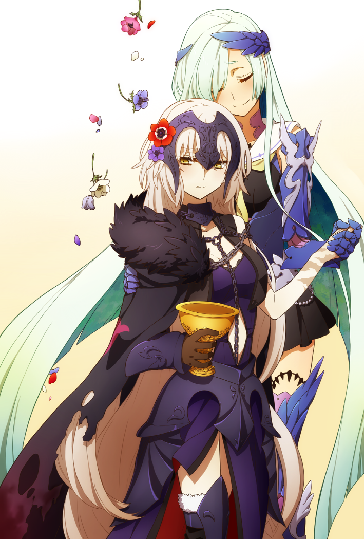 jeanne d'arc alter and brynhild (fate and 1 more) drawn by oiun
