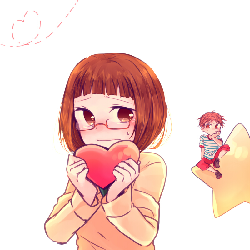 tanahashi suzune and kurahashi rentarou (love lab) drawn by mizuki_(flowerlanguage)