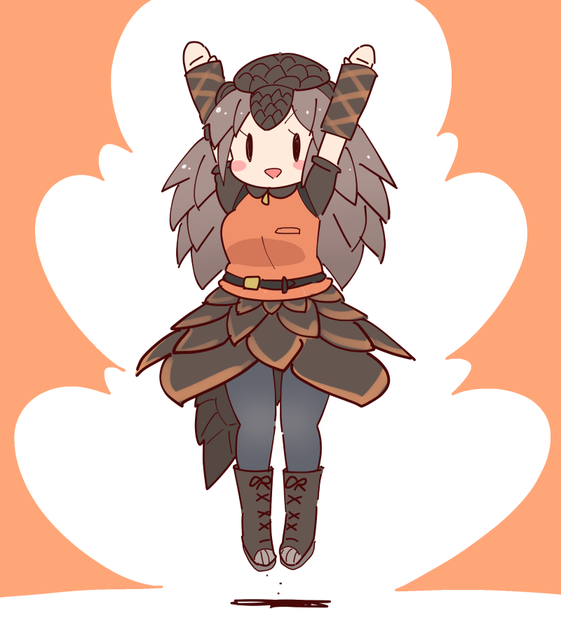 temminck's pangolin (kemono friends) drawn by coroha