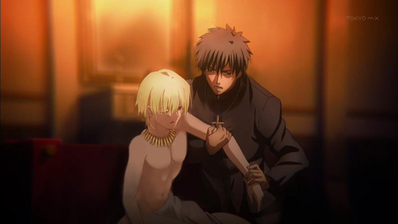 gilgamesh and kotomine kirei (fate and 1 more) drawn by rinoko_otoge