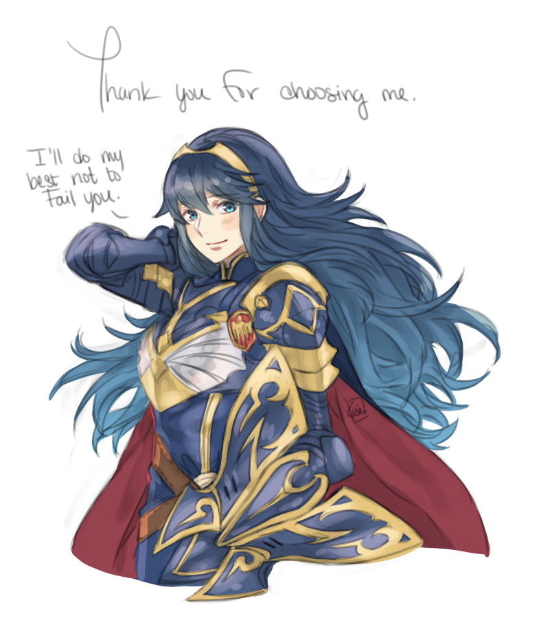 lucina (fire emblem and 2 more) drawn by krazehkai
