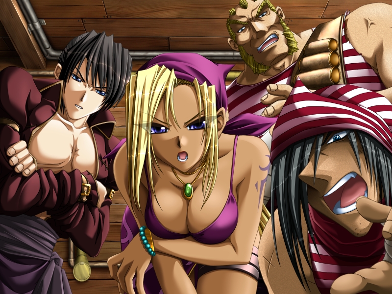 gina benvesta, jides benvesta, catullus benvesta, and alex benvesta (kuutei senki) drawn by hatozuki_tsumiki and saeki_hokuto