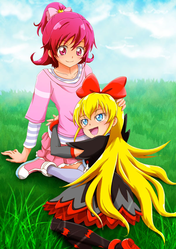 aida mana and regina (precure and 1 more) drawn by nita_(onakatohoppe)
