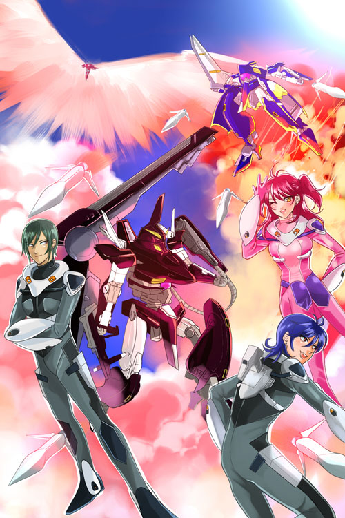 nena trinity, michael trinity, and johann trinity (gundam and 1 more) drawn by ask_(densicho)