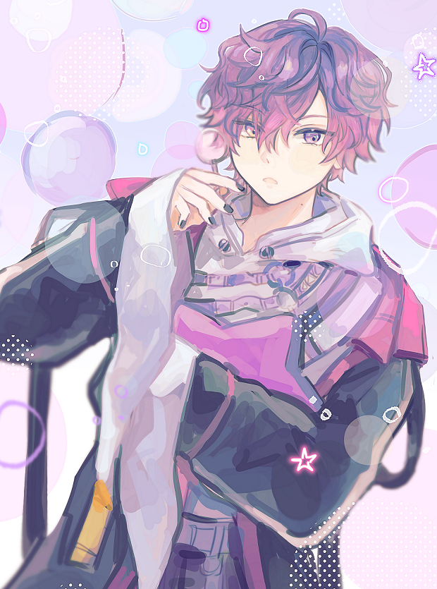 uki violeta (nijisanji and 1 more) drawn by qian_dan