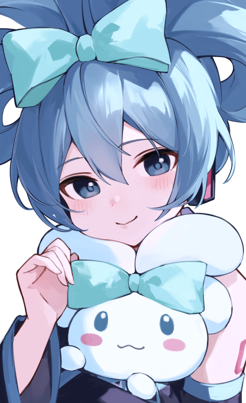 hatsune miku, cinnamoroll, and cinnamiku (vocaloid and 2 more) drawn by rakugaki_ningen