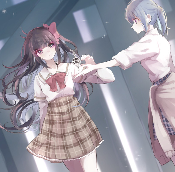 kasane ao and chizu ranka (mahou shoujo madoka magica and 1 more) drawn by ranan