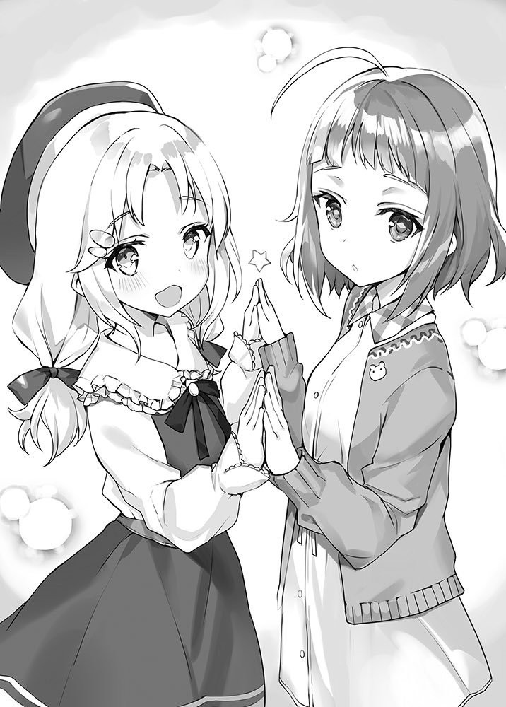 inari rin and maimaki hirari (oshiego ni kyouhaku sareru no wa hanzai desu ka?) drawn by momoko_(momopoco)