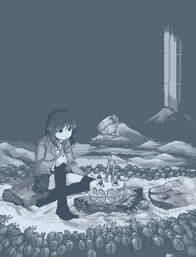suicidal girl (original and 1 more) drawn by hamsterfragment