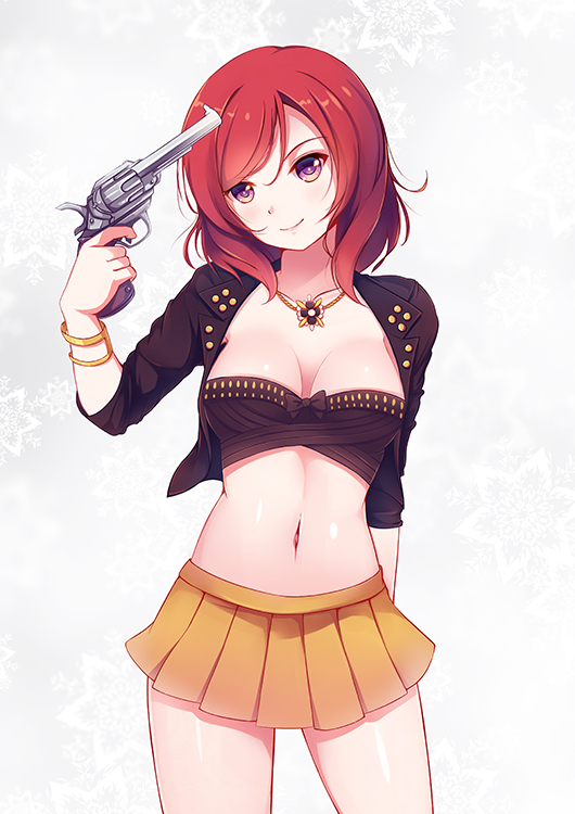 nishikino maki and pile (love live! and 1 more) drawn by euforia