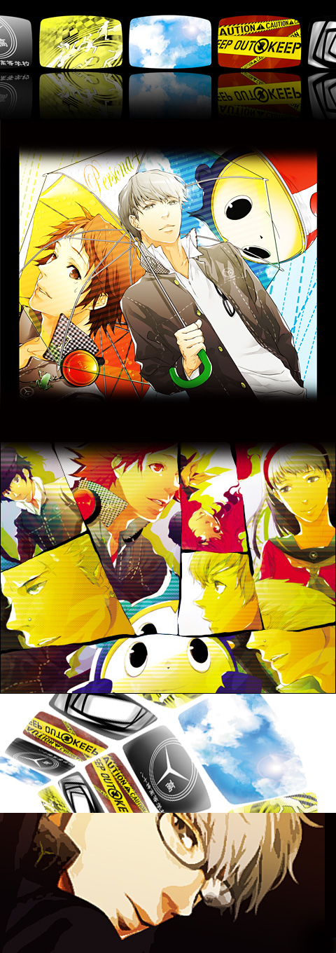 narukami yu, shirogane naoto, satonaka chie, kujikawa rise, amagi yukiko, and 3 more (persona and 1 more) drawn by nico-mond
