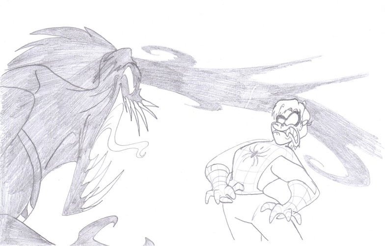 souryuu asuka langley, spider-man, venom, aida kensuke, and carnage (neon genesis evangelion and 3 more)