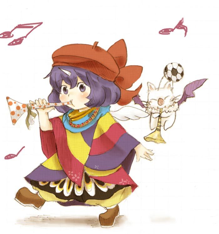 moogle and eiko carol (final fantasy and 1 more) drawn by ma-hain-scarlet