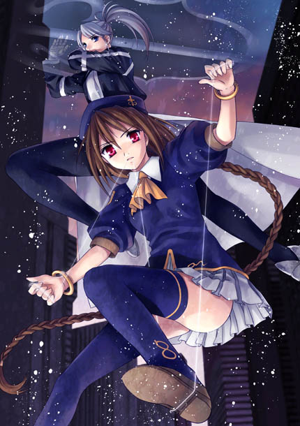 sion eltnam, sion eltnam atlasia, and riesbyfe stridberg (tsukihime and 1 more) drawn by sato-pon