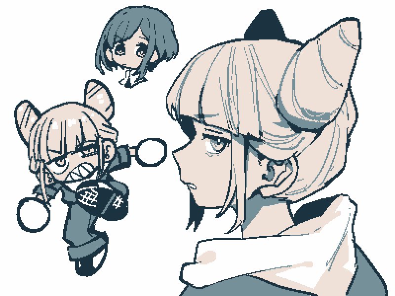 fukurai azami and jasmine (toshi densetsu kaitai center) drawn by 100387l