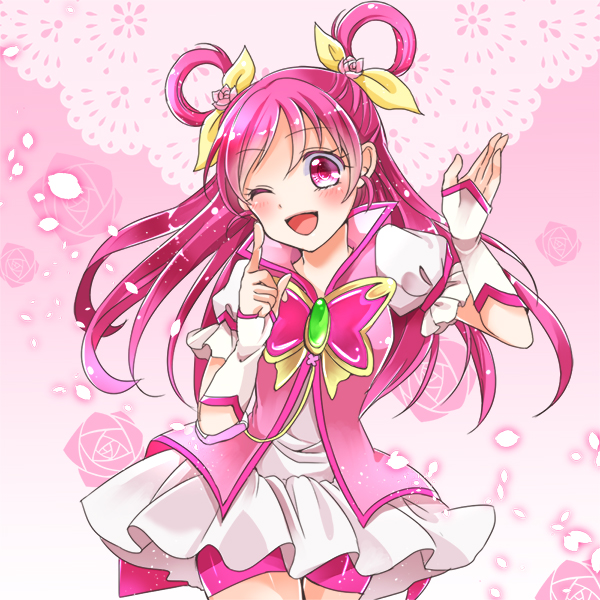 yumehara nozomi and cure dream (precure and 2 more) drawn by osase_(nira33)