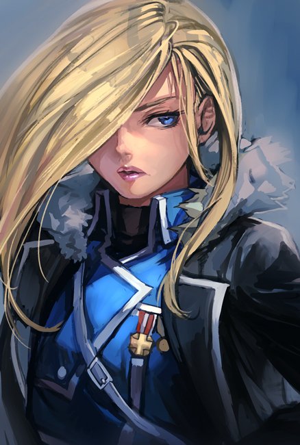 olivier mira armstrong (fullmetal alchemist) drawn by hungry_clicker