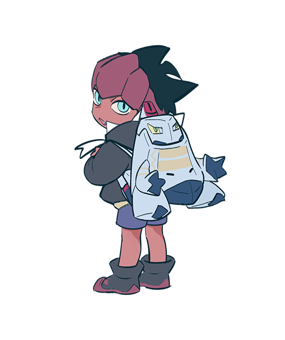 raihan and duraludon (pokemon and 1 more) drawn by mabaem