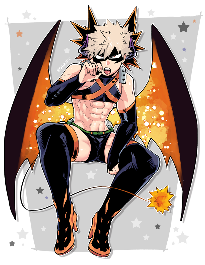 bakugou katsuki (boku no hero academia) drawn by yazaki_(yazakc)