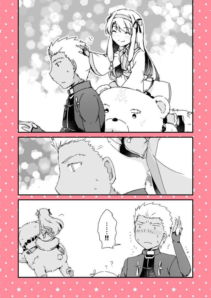 archer, sitonai, and shirou (fate and 1 more) drawn by minafuni