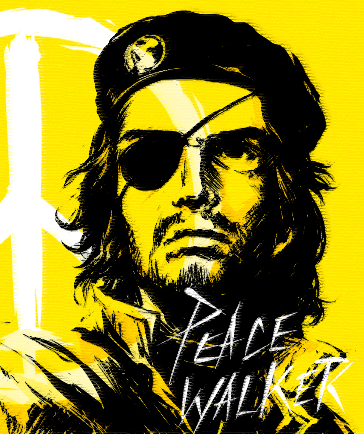 big boss and che guevara (metal gear and 2 more) drawn by sjw_kazuya