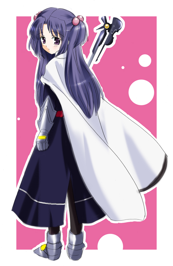 fate testarossa, bardiche, and ichinose kotomi (lyrical nanoha and 2 more)