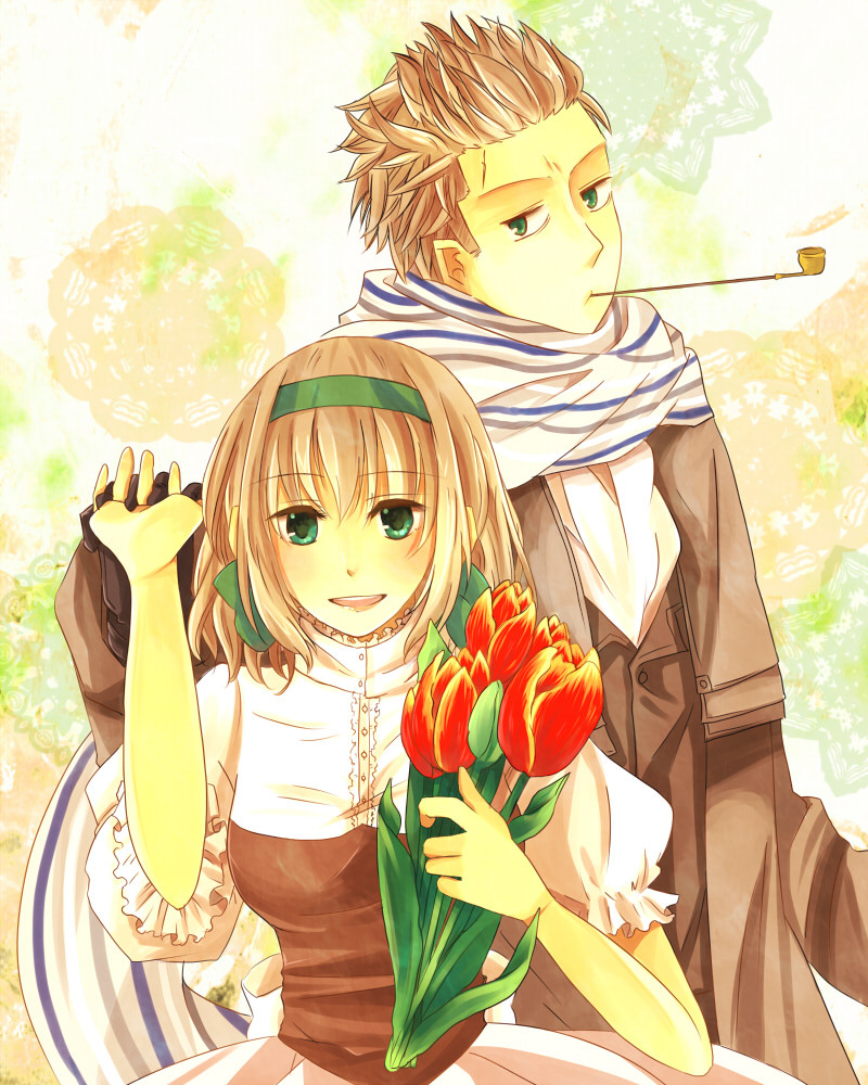 belgium and netherlands (axis powers hetalia) drawn by ponshiru