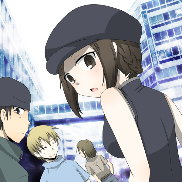 kadota kyouhei, karisawa erika, yumasaki walker, and togusa saburou (durarara!!) drawn by mirei_yumia