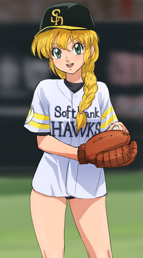 melody patricia norman (fukuoka softbank hawks and 1 more) drawn by haruyama_kazunori