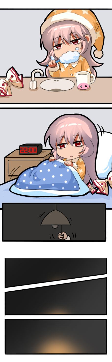 fujiwara no mokou and kirby (touhou and 1 more) drawn by jokanhiyou