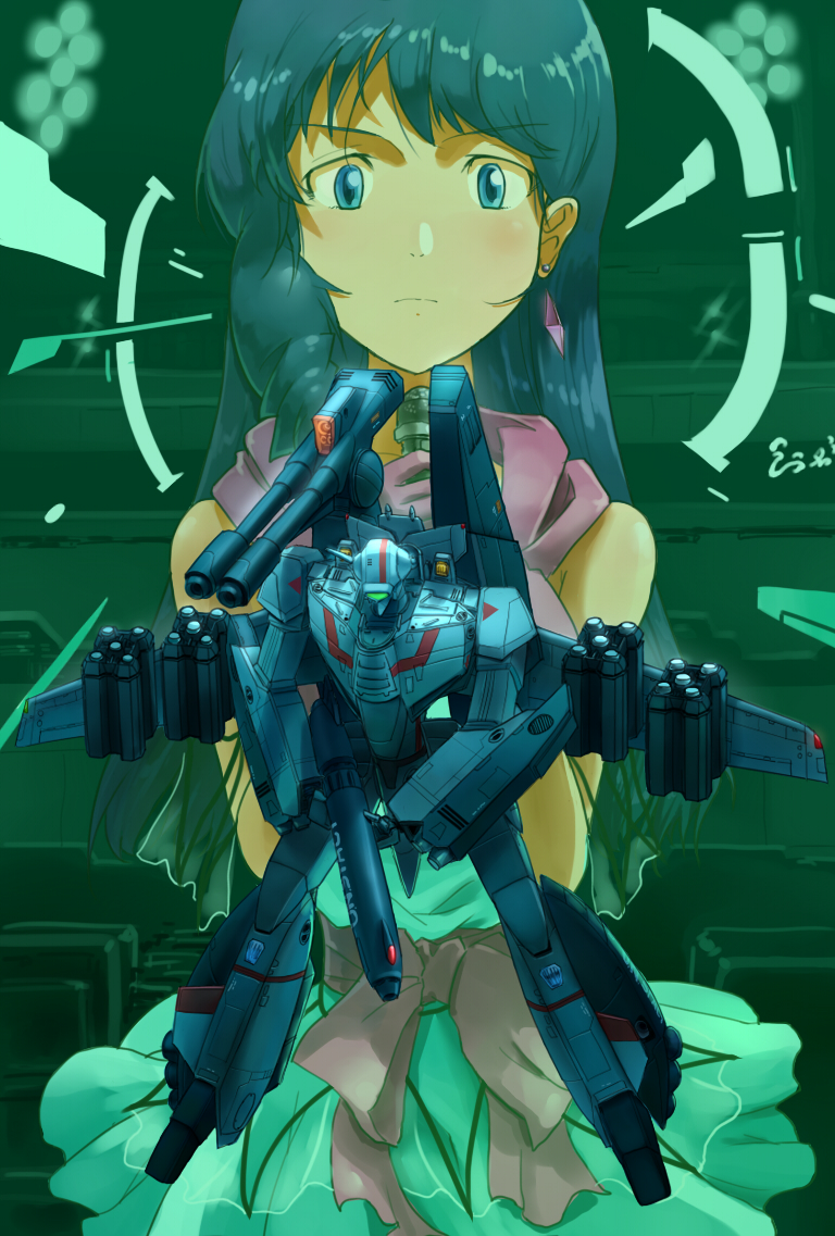 vf-1, lynn minmay, sdf-1, ichijou hikaru, vf-1j, and 1 more (macross and 2 more) drawn by inui_(jt1116)