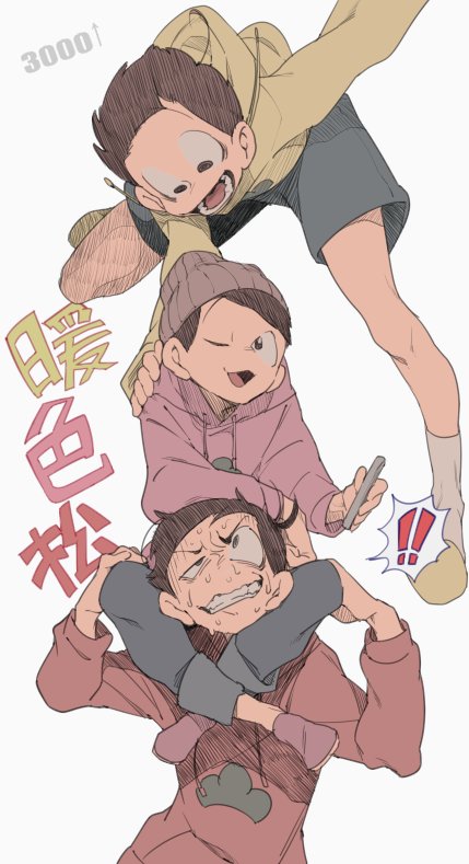matsuno osomatsu, matsuno jyushimatsu, and matsuno todomatsu (osomatsu and 2 more) drawn by thundert
